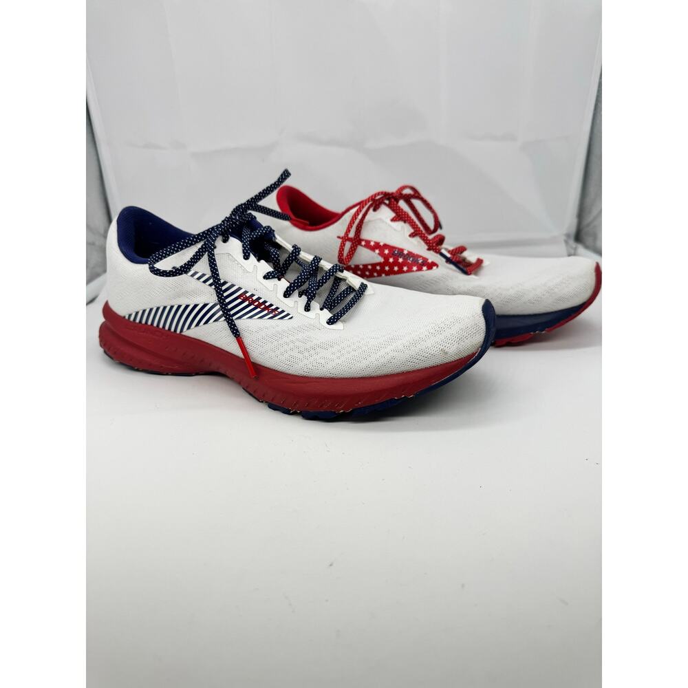 Brooks Launch 7 USA Red White Blue running shoes 1203221B166 size 9B
